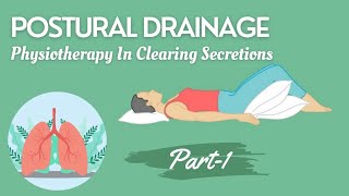 POSTURAL DRAINAGE  PART1  PHYSIOTHERAPY IN CLEARING SECRETIONS  BREATHING TECHNIQUES [upl. by Raveaux]