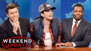 Weekend Update ft Cecily Strong  SNL [upl. by Annaohj]