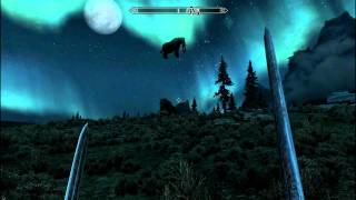 Elder Scrolls Skyrim  Flying Mammoth Glitch [upl. by Jarin]