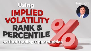 Using Implied Volatility Rank and Percentile to Find Trading Opportunities [upl. by Tarazi]