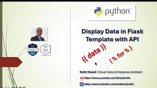 Python  Displaying Data in Flask through API [upl. by Annamarie]