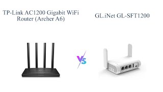 TPLink AC1200 Archer A6 vs GLiNet GLSFT1200 Opal 😱 [upl. by Braeunig]