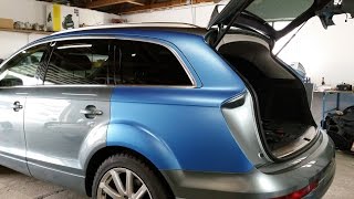 Audi Q7 Seitenwand Azur Blau Metallic Matt [upl. by Stephenie]