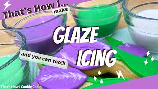 GLAZE ICING How to make glaze icing the basics of making coloring and packaging glaze icing [upl. by Seabury]