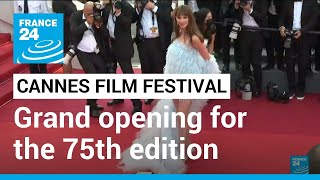 Cannes Film Festival Grand opening for the 75th edition • FRANCE 24 English [upl. by Medlin]