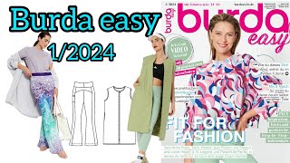 Burda easy 12024  S3444  👚🥋🎾 [upl. by Asilehs]