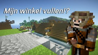 Mijn hout winkel vullen en een nieuwe huis maken In Minecraft Survival [upl. by Ailis]