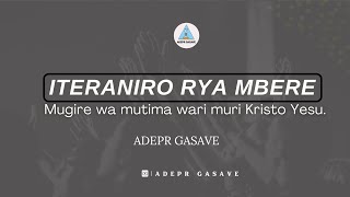 IJAMBO RYIMANAITERANIRO RYA MBERE TALIKI YA 0310 2024 ADEPR GASAVE [upl. by Aikkan13]