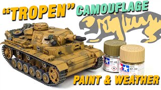 How to Paint amp Weather German Tropentarn Tropical Camouflage  littleknown earlywar camouflage [upl. by Hutchings]