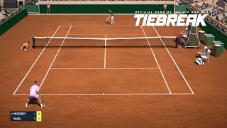 TIEBREAK  Rafael Nadal Vs Daniil Medvedev I Roland Garros I Expert Difficulty PS5 [upl. by Sotnas136]