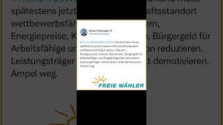 Klartext von Hubert Aiwanger zur USWahl [upl. by Anileva]