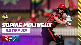 Sophie Molineux Gets The ThirdFastest 50 Ever In WBBL History  WBBL10 [upl. by Raddi]