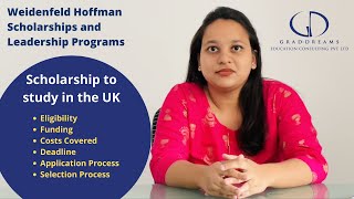 WeidenfeldHoffmann Scholarships and Leadership Programme to study in the UK [upl. by Shani86]