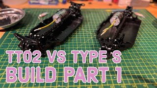 Tamiya TT02 vs Type S Double Build Part 1 [upl. by Pressman705]