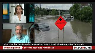 ICLRs McGillivray on the July 16 Toronto flood CBC News Network  July 18 2024 [upl. by Russo159]