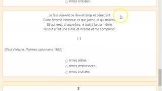 Correction expliquée Exercices versification Quiziniere [upl. by Nehepts]