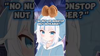 What Type Of November Does Gura Likeshololive hololiveen hololiveenglish vtuberclips vtuber [upl. by Aynna]