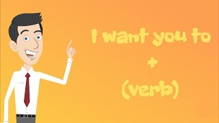 Practice English Everyday  I want you to  verb [upl. by Hanimay66]