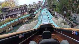 Tiroler Wildwasserbahn onride Europa Park HalloWinter 2024 [upl. by Takken]