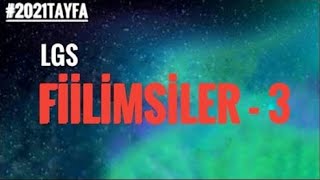 Fiilimsiler 3  LGS 2021 Türkçe Konu Anlatımları [upl. by Alyce]