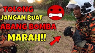 KENAPA ABANG BOMBA MARAH TUABANG BOMBA KELUAR KES  KEBAKARAN BELUKAR [upl. by Ylurt488]