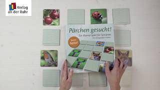 Pärchen gesucht Ein MemoSpiel für Senioren  mit extragroßen Karten [upl. by Marduk]