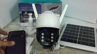 IP Camera Solar Panel 4G ICSEE 4MP PTZ 6 LED amp 6 IR  4G Pairing [upl. by Yrennalf386]