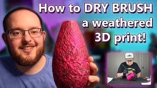 How to DRY BRUSH your 3D print for a weathered effect Painting tutorial 🎨 [upl. by Osnofedli]