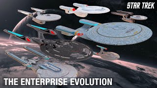 Star Trek The Evolution of the USS Enterprise [upl. by Ozmo]