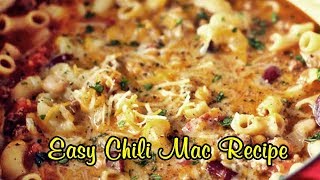 Easy Chili Mac Recipe  Quick Dinner Ideas [upl. by Fredie522]