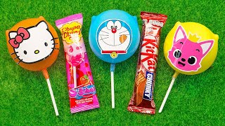 Some Lots of BIG lollipops  Rainbow Satisfying video yummy candies Special [upl. by Okihcim]