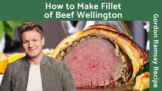 How to Make Fillet of Beef Wellington with Red Wine Sauce  Gordon Ramsay [upl. by Orgalim]