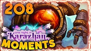 Hearthstone Karazhan Daily Funny and Lucky Moments Ep 208  The Perfect 6 Drop [upl. by Auberta41]