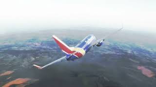 Southwest Flight 1380 — Landing Animation animation landing plane shocking [upl. by Bonina]