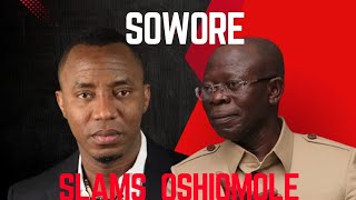 Sowore Took Adams Oshiomole To The Cleaners [upl. by Ahsinrat]