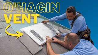 How to Install an Ohagin Vent on a Flat Tile Roof [upl. by Tankoos394]