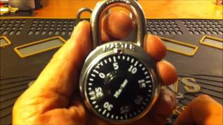 20 Decoding a Dial Combination Master Pad Lock The fast and easy way [upl. by Anol]