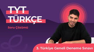 Endemik Yayınları 20232024 3 TG Deneme Sınavı TYT  Türkçe Video Çözümlü Cevap Anahtarı [upl. by Zurkow]