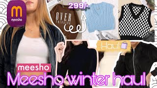 Meesho winter haul Trendy winter collection from meesho 🥶❄️ [upl. by Dacia]