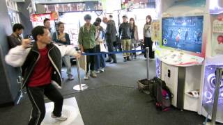 Old man dancing in Japanese Arcade  Dance Evolution  aJapaneseDreamcom [upl. by Ellinet]