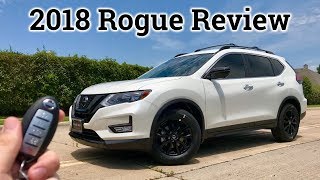 Full Review Midnight 2018 Nissan Rogue SV WPremium Package [upl. by Belinda]