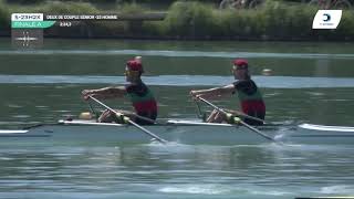 Championnat de France S23 Bateaux longs Libourne 2019  Finale du deux de couple hommesS23H2x [upl. by Akirahs194]