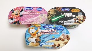 Disney Minnie Donald amp Star Wars Danone Yogurt [upl. by Armalda]