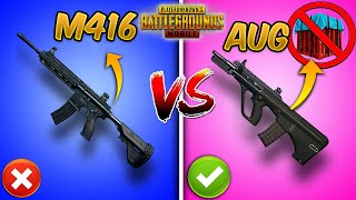 M416 vs AUG Which is Better Update 28 Patch PUBG Mobile Weapon Comparison [upl. by Trudy2]