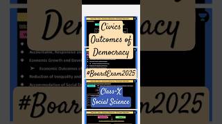 Class 10 SST  Outcomes of DemocracyNotesEasy to understand EducationalUpdates Shorts [upl. by Eiralc]