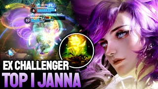 WILD RIFT JANNA  TOP 1 JANNA GAMEPLAY  EX CHALLENGER RANKED [upl. by Torrance]