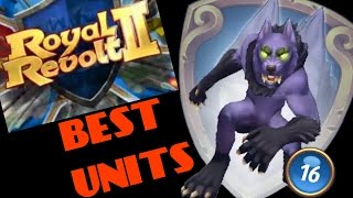 ROYAL REVOLT 2  BEST ATTACK UNITS STRATEGIES [upl. by Perreault]