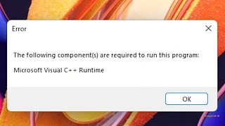 How to Fix Microsoft Visual C Runtime required to run this program [upl. by Atul222]