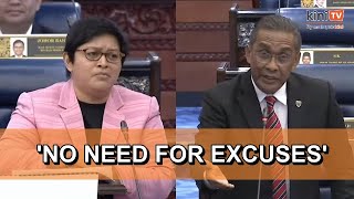 No need for excuses  Azalina Takiyuddin clash over house arrest law [upl. by Amberly]