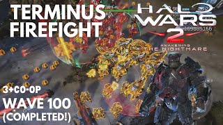 Halo Wars 2 Terminus Firefight  PaviumProfessor AndersShipmaster  Wave 100 Xbox Series S [upl. by Hi614]